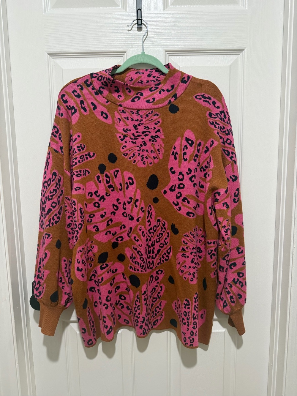 Farm Rio Inspired Mock Sweater